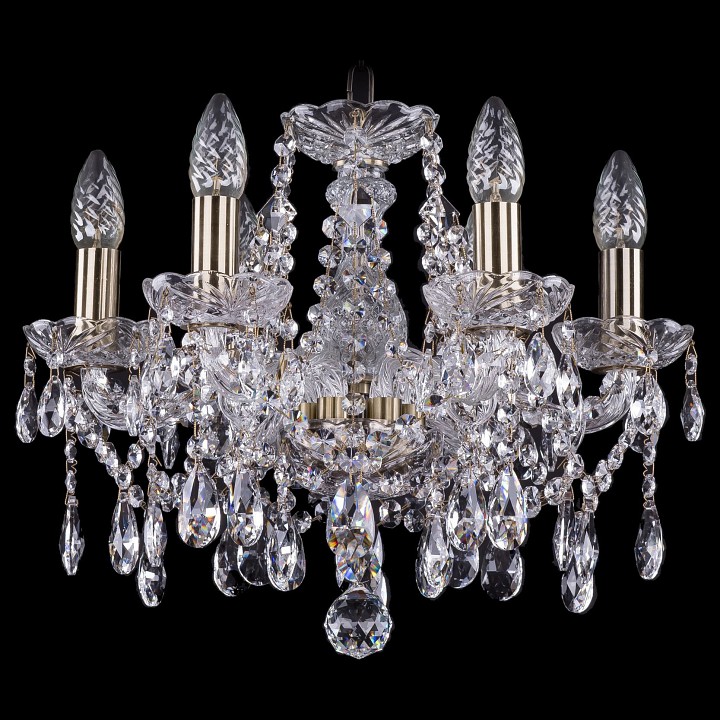 Подвесная люстра bohemia ivele crystal 1413 1413/6/141/pa