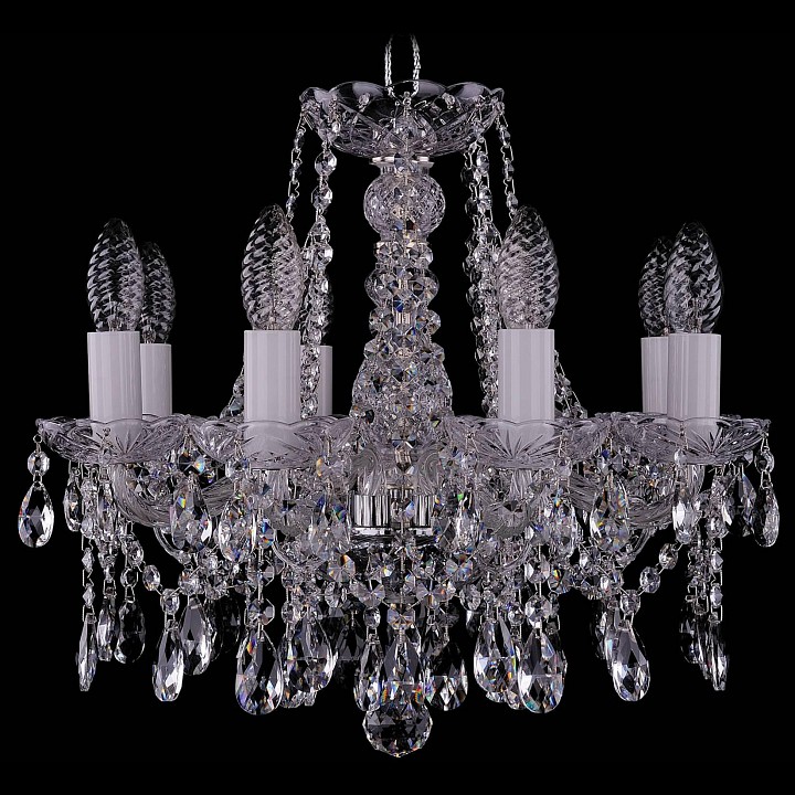 Подвесная люстра bohemia ivele crystal 1413 1413/8/141/ni