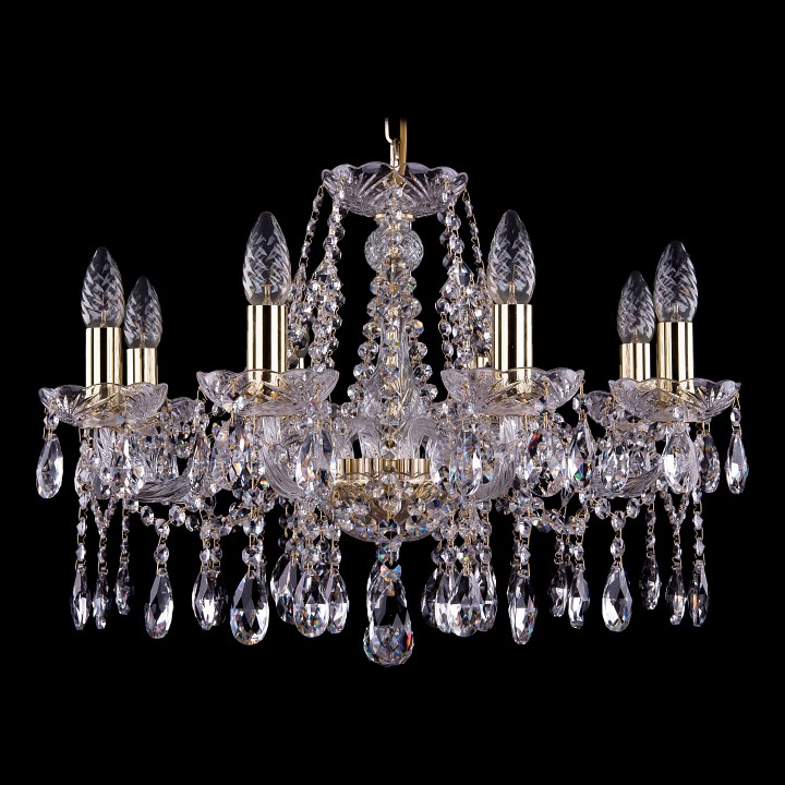 Подвесная люстра bohemia ivele crystal 1413 1413/8/200/g