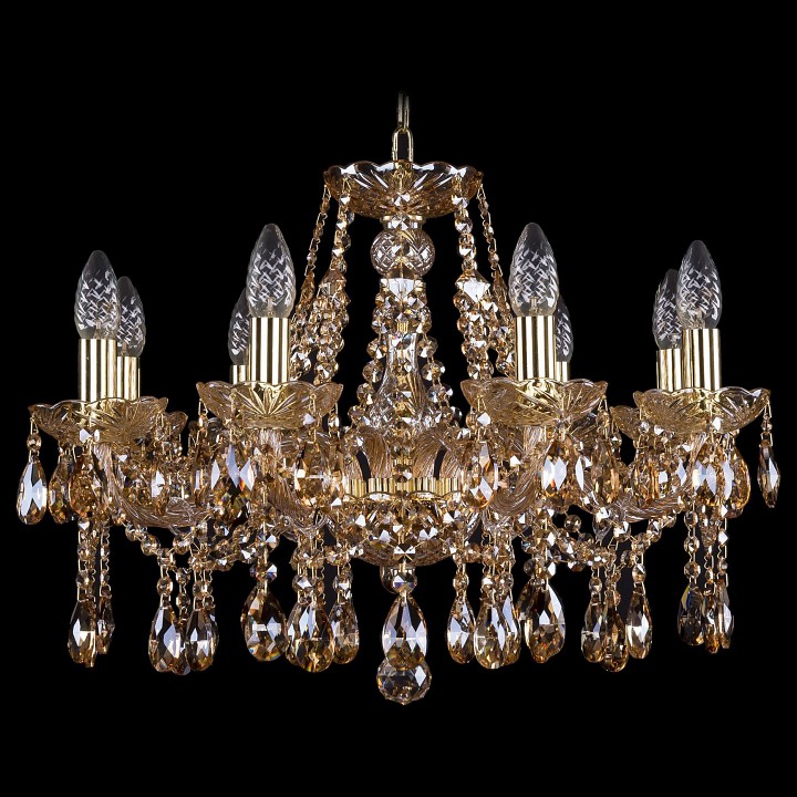 Подвесная люстра bohemia ivele crystal 1413 1413/8/200/g/m721