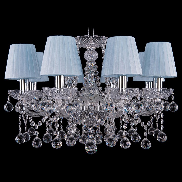 Подвесная люстра bohemia ivele crystal 1413 1413/8/200/ni/balls/sh4