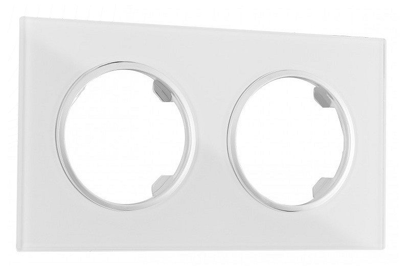 Рамка на 2 поста arte milano am-502.01 502.01-2.white