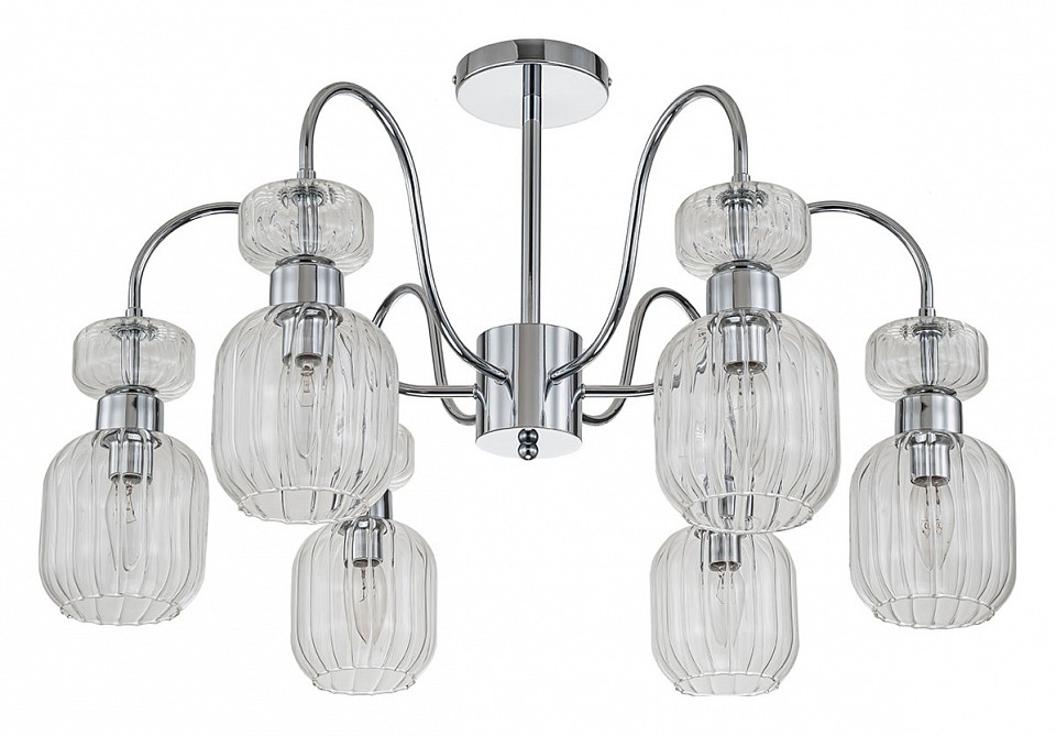 Люстра на штанге escada gloss 1141/6pl chrome/clear