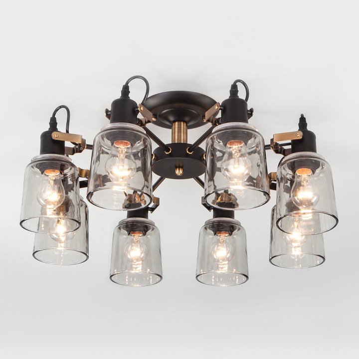 Потолочная люстра eurosvet astor 70111/8 черный