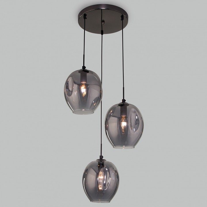 Подвесной светильник eurosvet mill 50195/3 черный жемчуг