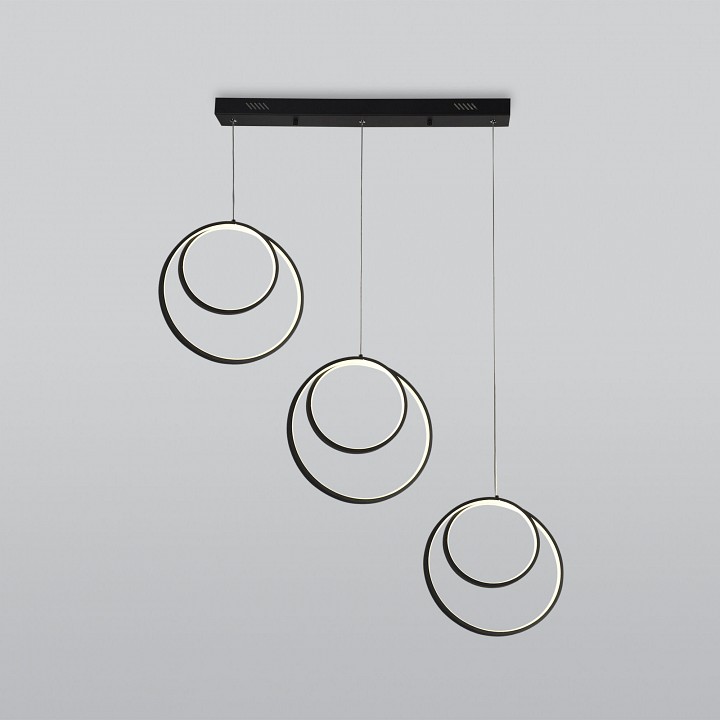 Подвесной светильник eurosvet flow 90308/3 черный