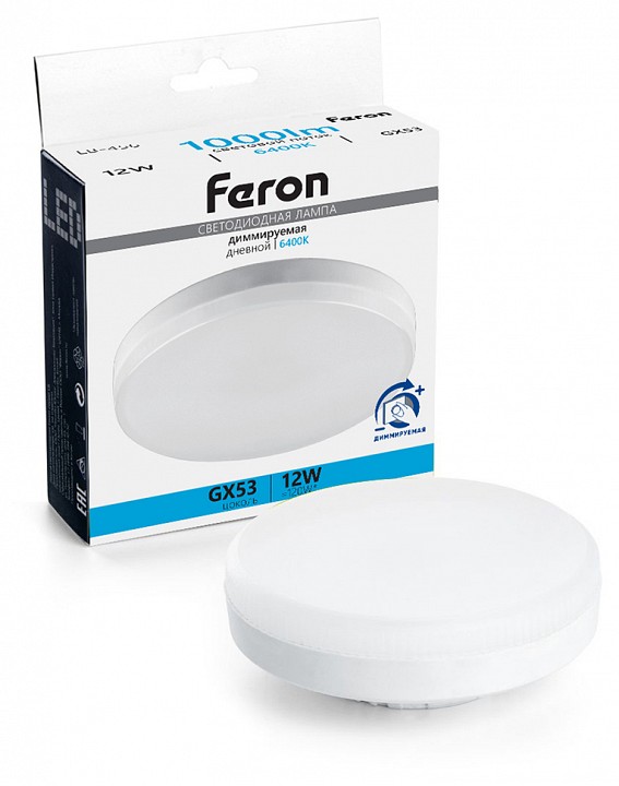 Лампа светодиодная feron lb-456 gx53 12вт 6400k 51066