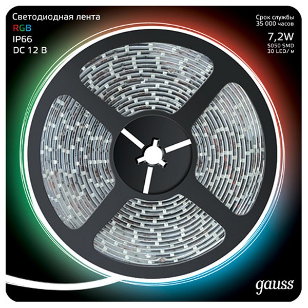 Лента светодиодная gauss gauss 311000407