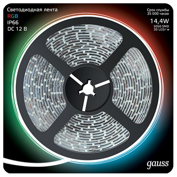 Лента светодиодная gauss gauss 311000414