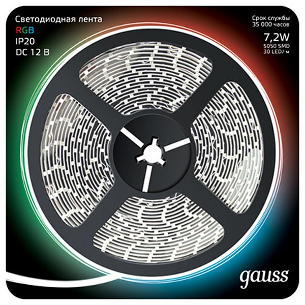 Лента светодиодная gauss gauss 312000407