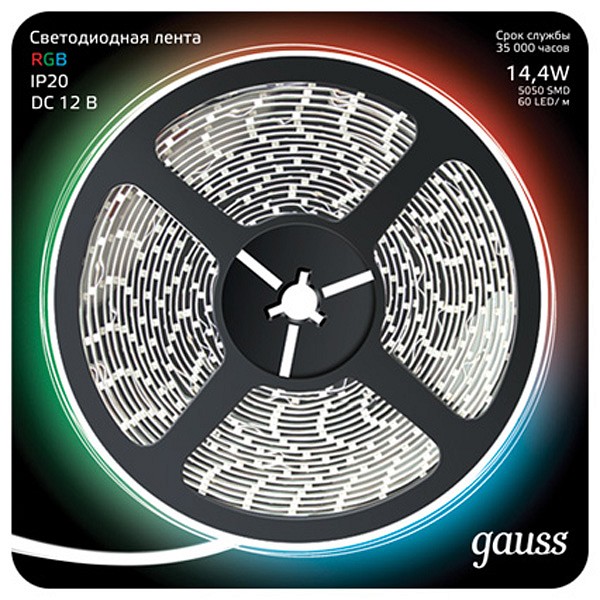 Лента светодиодная gauss gauss 312000414