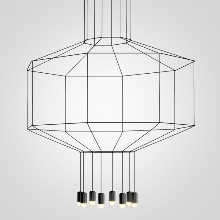 Подвесная люстра imperiumloft vibia wireflow 40, 1634