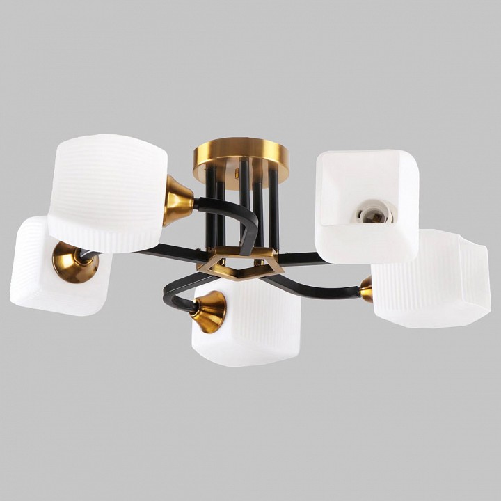 Люстра на штанге imex md.52009 md.52009-5-s-bk+gab