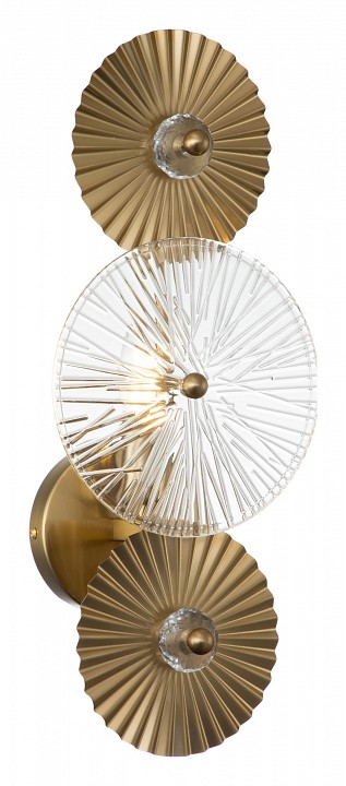 Накладной светильник indigo miele 12021/a/1w brass