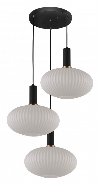 Подвесной светильник lumina deco floril ldp 1216-3 wt+bk