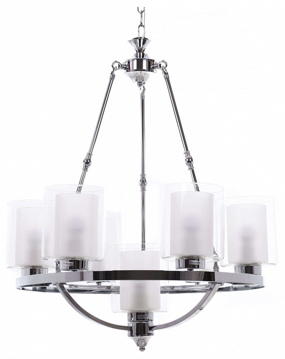 Подвесная люстра lumina deco santini ldp 1220-7 chr+wt