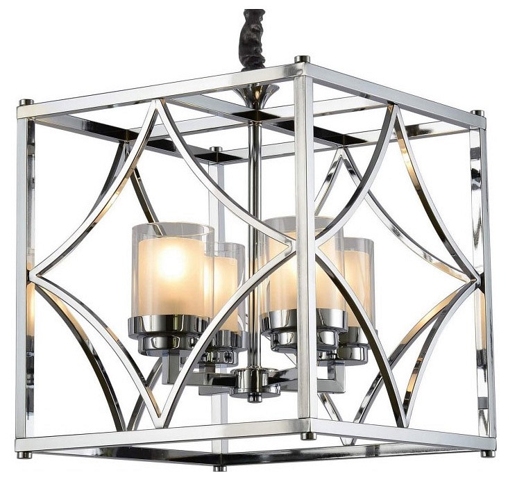 Подвесная люстра lumina deco quadrato ldp 1223-4 chr