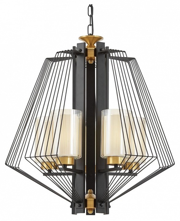 Подвесная люстра lumina deco canti ldp 1244-5 bk+md