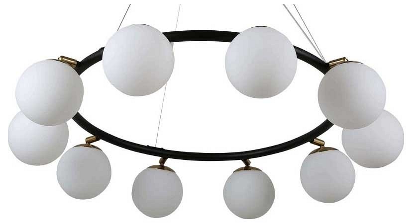 Подвесная люстра lumina deco modica ldp 6032-10 bk+md
