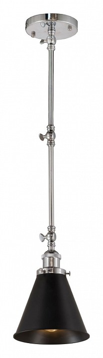 Светильник на штанге lumina deco rubi ldp b007 chr+bk