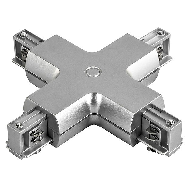 Соединитель с токопроводом x-образный для треков lightstar barra 504149