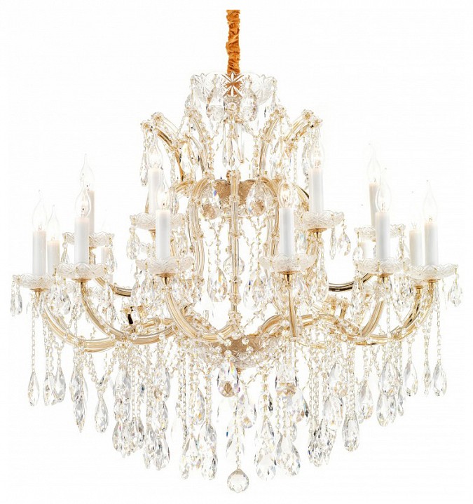 Подвесная люстра ilamp diamond 6071-18 gd+cl