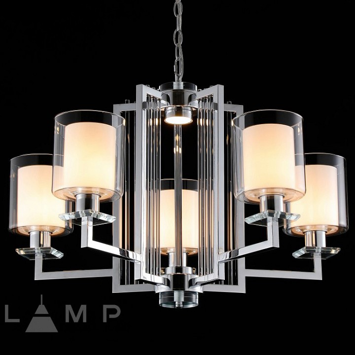 Подвесная люстра ilamp king rm6201-5 cr+cl