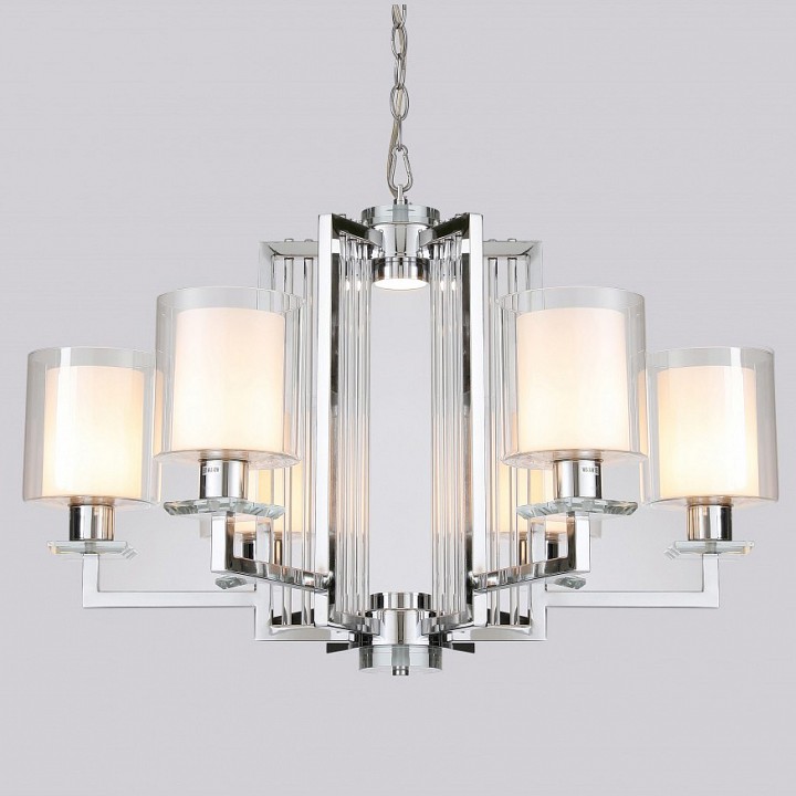 Подвесная люстра ilamp king rm6201-6 cr+cl
