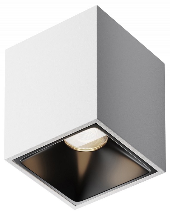 Накладной светильник maytoni alfa led c065cl-8w4k-sq-wb