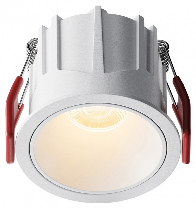 Встраиваемый светильник maytoni alfa led dl043-01-10w2.7k-rd-w