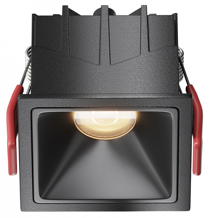 Встраиваемый светильник maytoni alfa led dl043-01-10w3k-sq-b-1