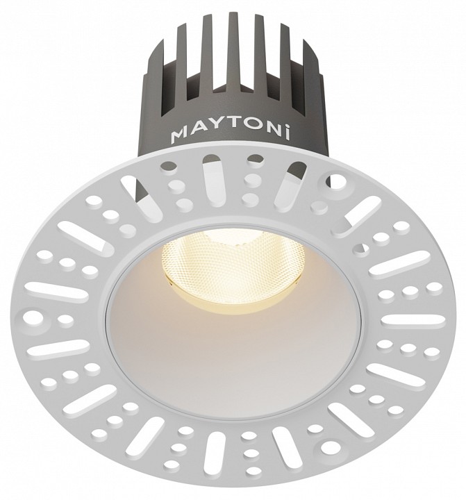 Встраиваемый светильник maytoni  dl119-10w-3k-trs-w