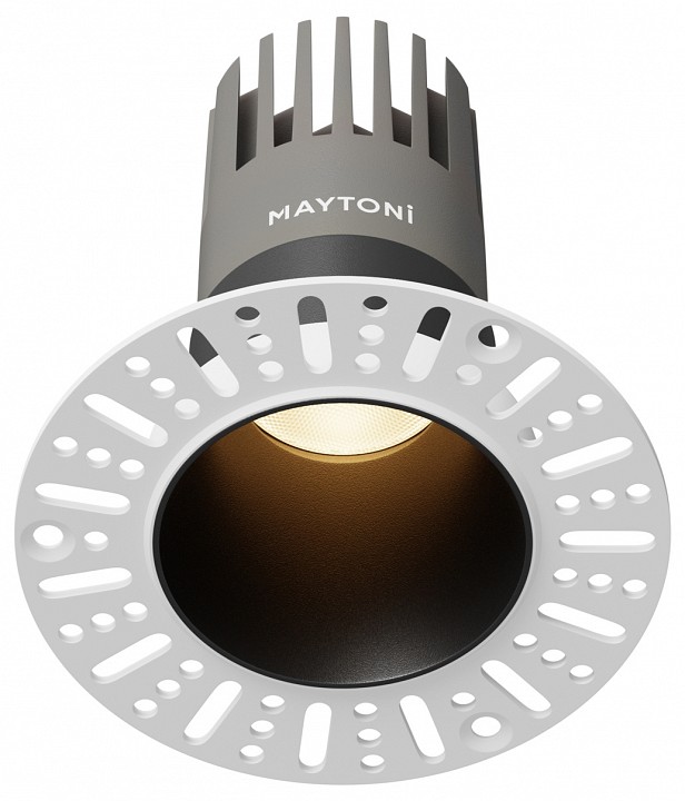 Встраиваемый светильник maytoni  dl120-10w-3k-trs-b