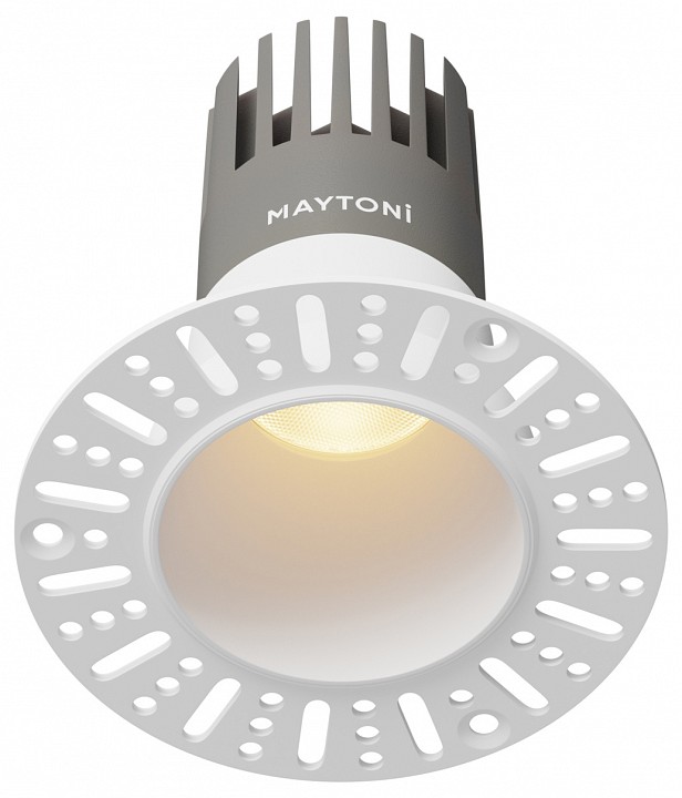 Встраиваемый светильник maytoni  dl120-10w-3k-trs-w