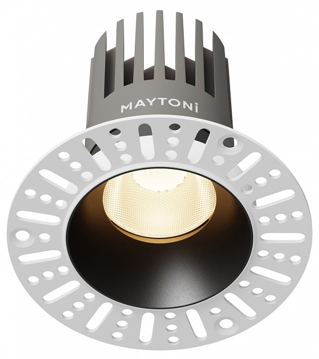 Встраиваемый светильник maytoni  dl121-15w-3k-trs-b