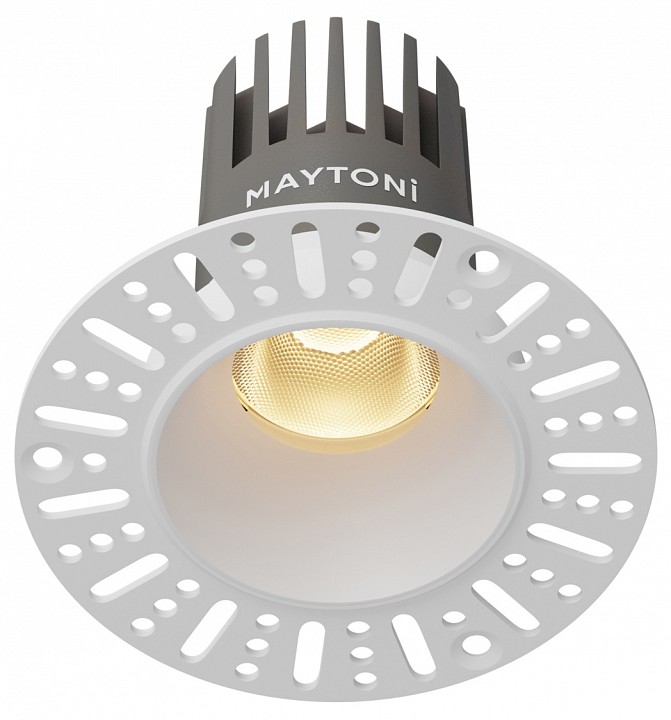 Встраиваемый светильник maytoni  dl124-10w-2.7k-trs-w