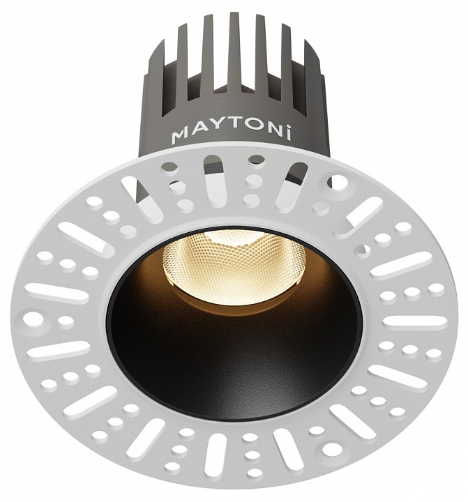 Встраиваемый светильник maytoni  dl124-10w-3k-trs-b