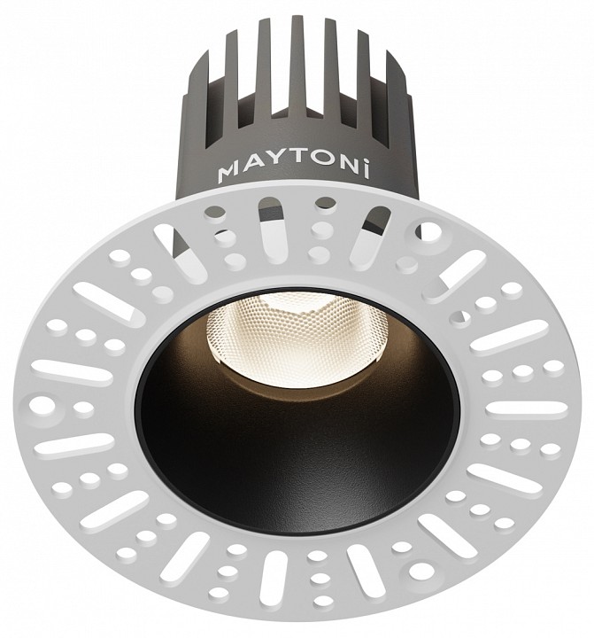 Встраиваемый светильник maytoni  dl124-10w-4k-trs-b
