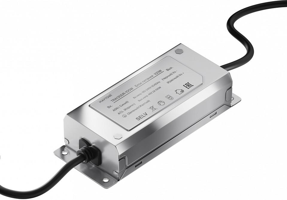 Блок питания с проводом maytoni power supply parity tra130dr-100w