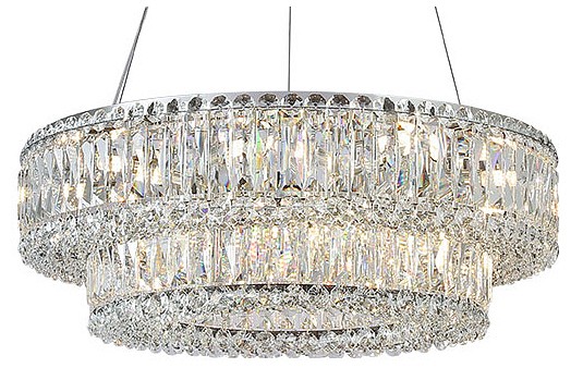 Подвесная люстра newport 8450 8450+18/s chrome
