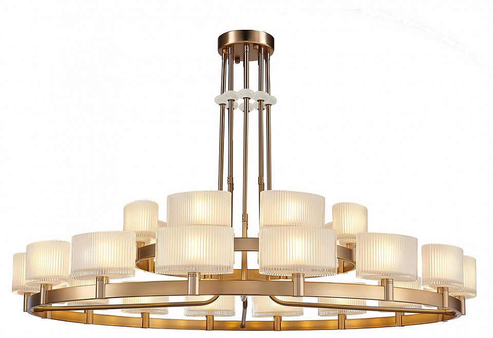 Люстра на штанге newport 4330 4338+16/c new gold