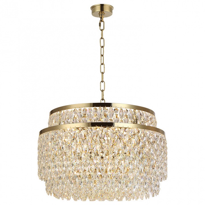 Подвесная люстра newport tiffany 8530/60 c gold polished