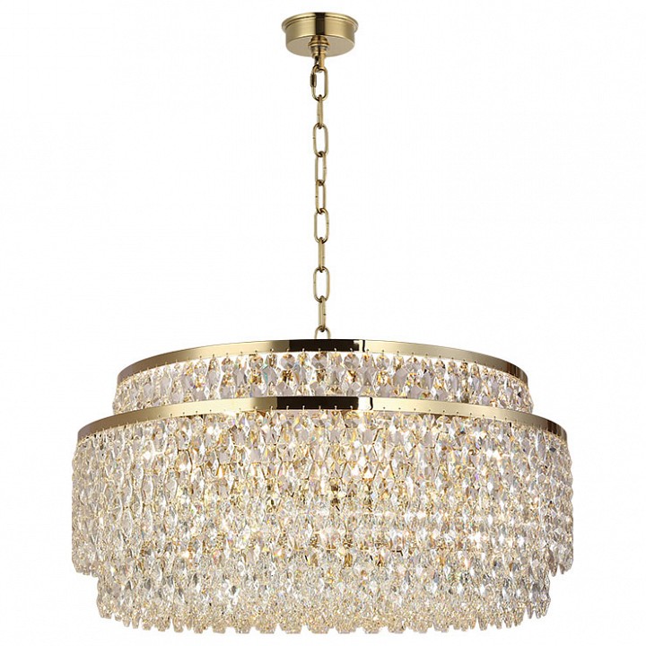 Подвесная люстра newport tiffany 8530/80 c gold polished