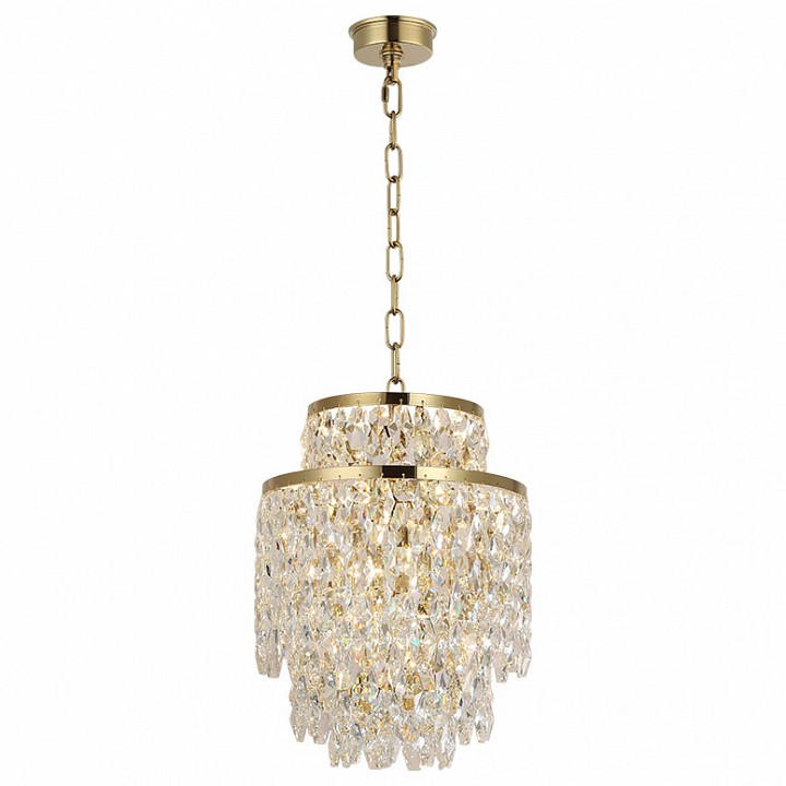 Подвесная люстра newport tiffany 8530/30 с gold polished