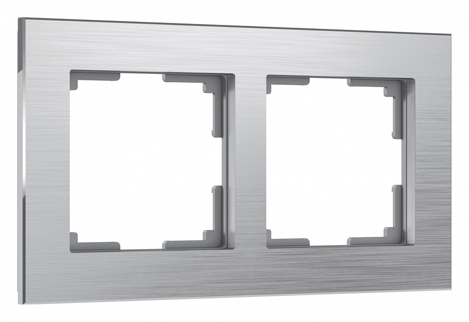 Рамка на 2 поста werkel aluminium (алюминий) w0021706