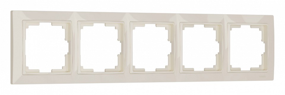 Рамка на 5 постов werkel snabb basic (слоновая кость) w0052003