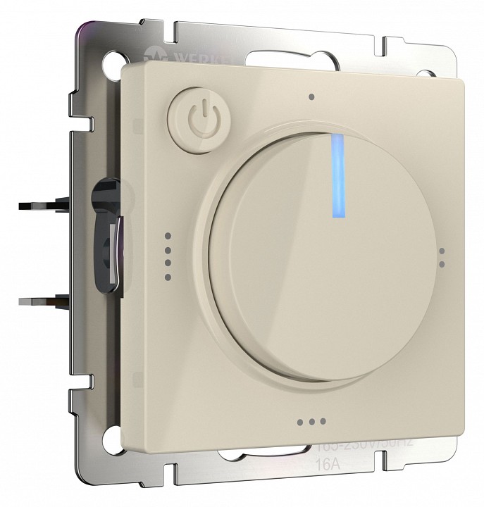 Терморегулятор электромеханический для теплого пола werkel слоновая кость w1151103