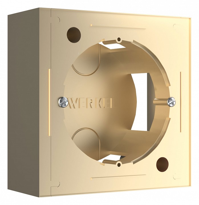 Короб накладной для розетки werkel шампань w8000011
