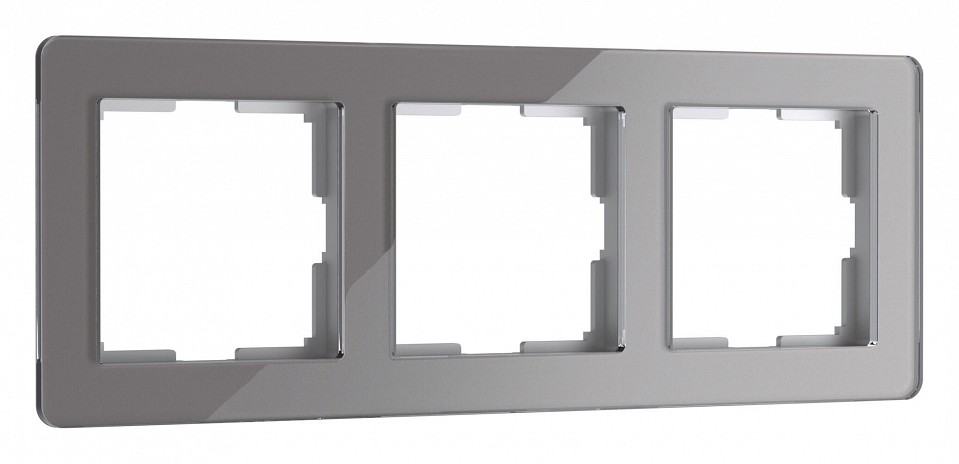 Рамка на 3 поста werkel acrylic (графит) w0032704
