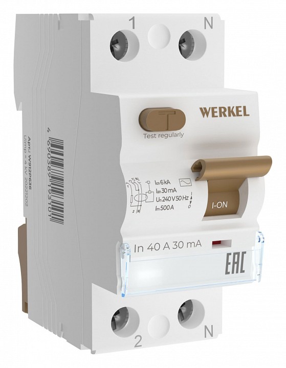 Устройство защитного отключения 1p werkel устройства защитного отключения w912p406
